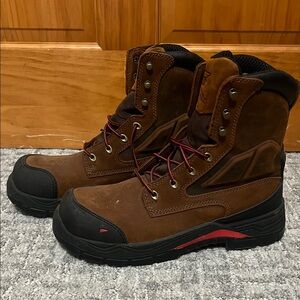 Men's Brown Work Boots - Safety Trail